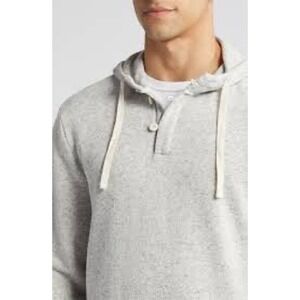 Johnnie-O Mens Kampton Hangin Out Hoodie Light Gray JMHD1220 Medium NEW